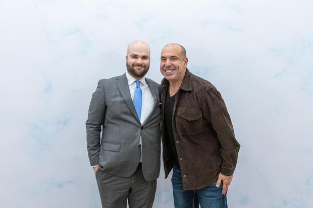 Lukas Schulte with Rick Hoffman