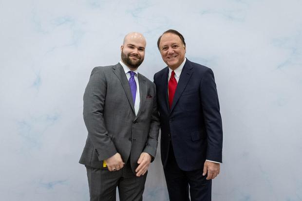 Lukas Schulte with Jim Keyes