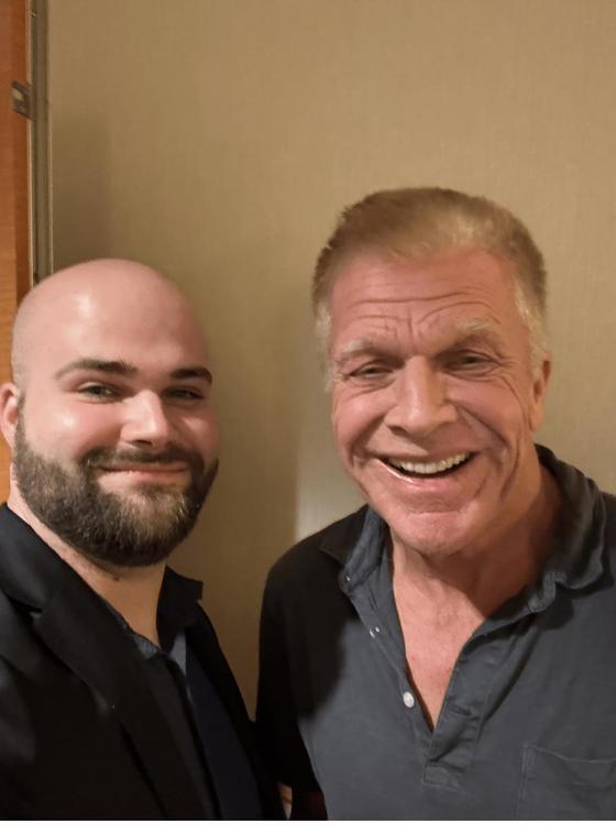 Lukas Schulte with Mike Slade