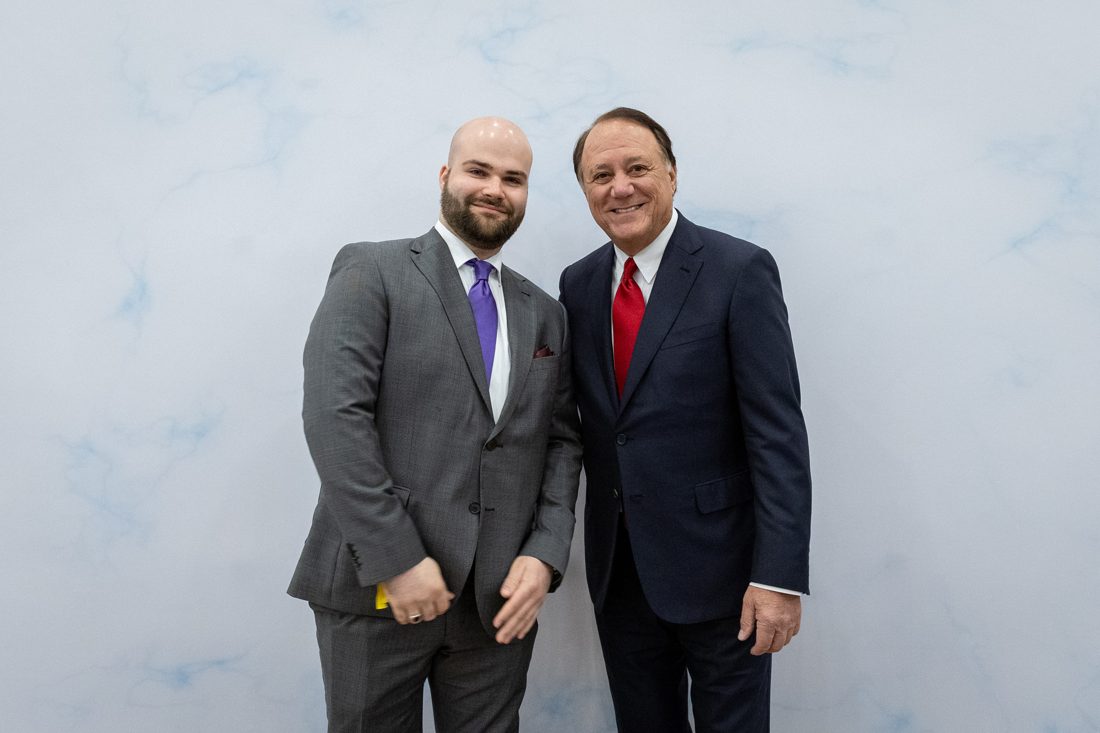 Lukas Schulte with James W. Keyes