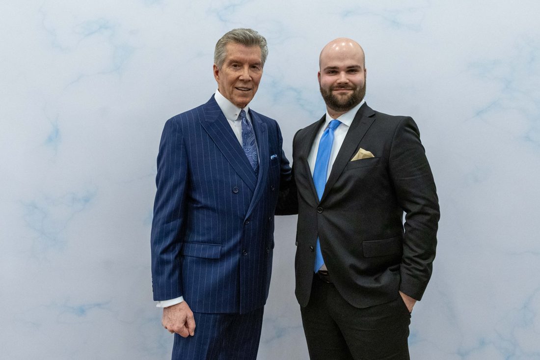 Lukas Schulte with Michael Buffer