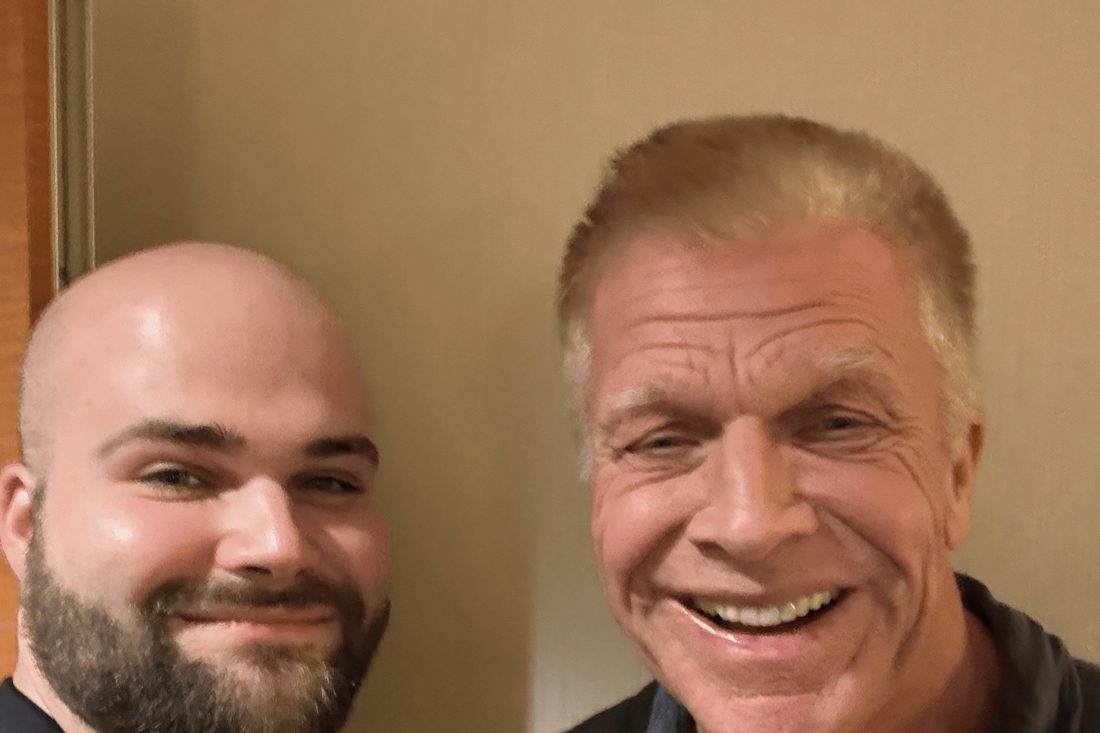 Lukas Schulte with Mike Slade